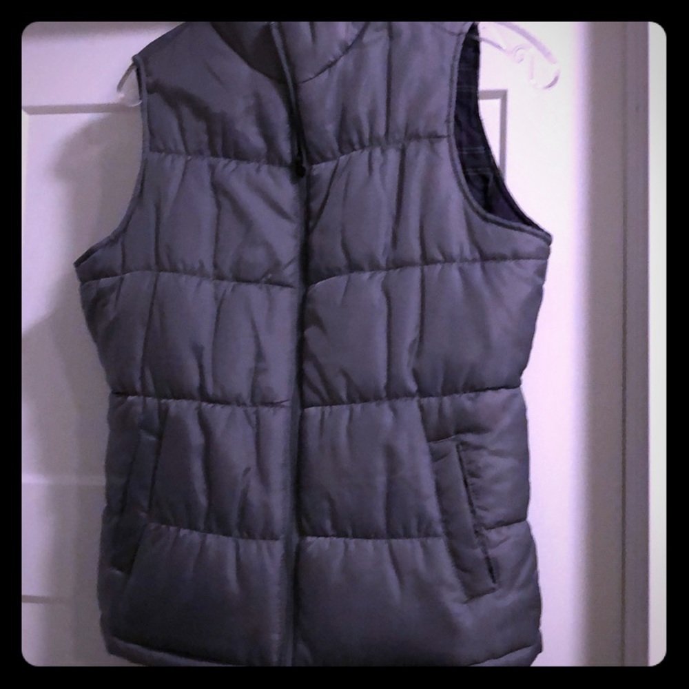 Gray Puffer Vest-Old Navy Brand